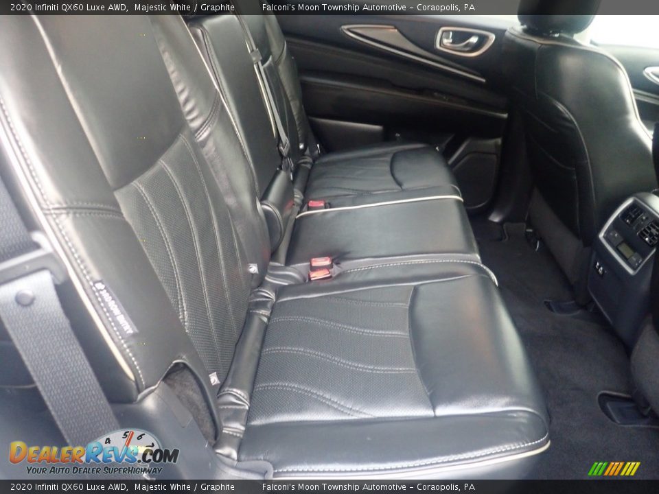 Rear Seat of 2020 Infiniti QX60 Luxe AWD Photo #17
