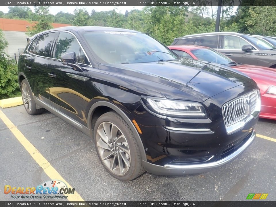 2022 Lincoln Nautilus Reserve AWD Infinite Black Metallic / Ebony/Roast Photo #4