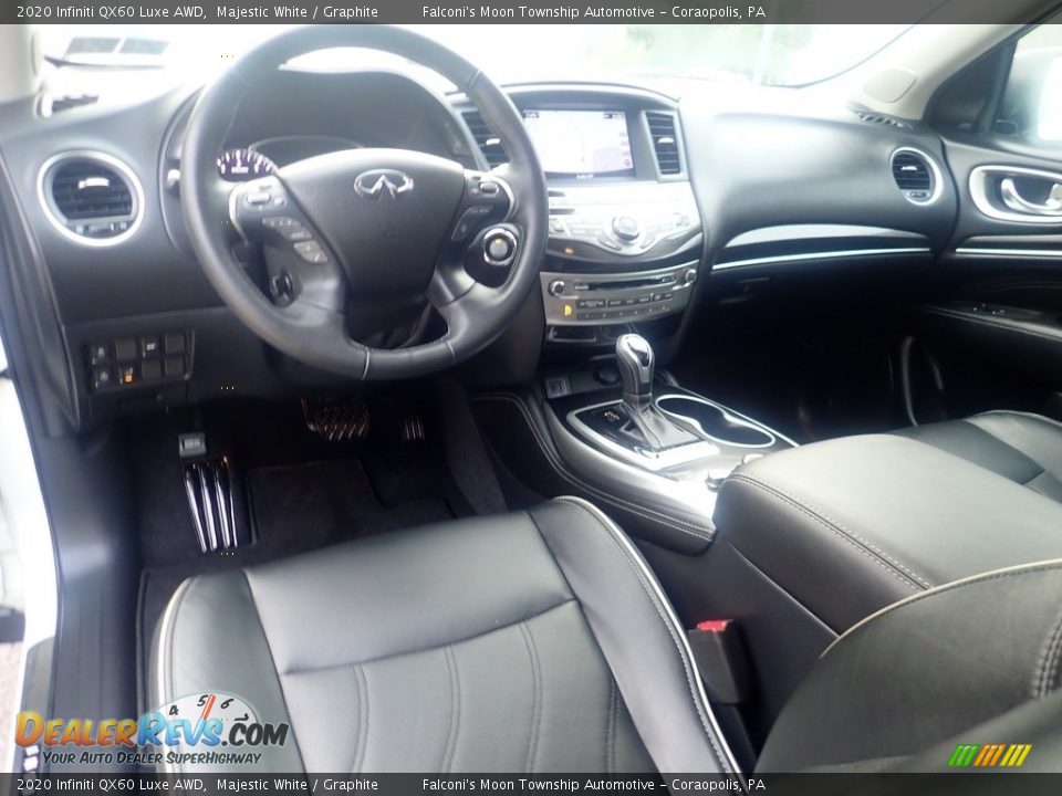 Graphite Interior - 2020 Infiniti QX60 Luxe AWD Photo #20