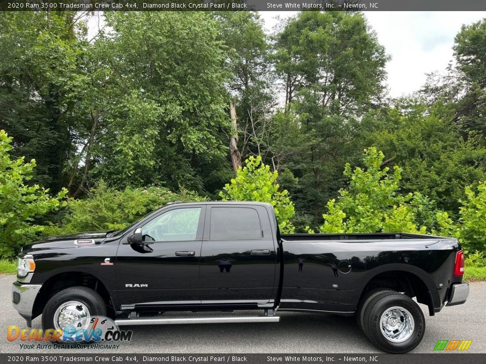 2020 Ram 3500 Tradesman Crew Cab 4x4 Diamond Black Crystal Pearl / Black Photo #1