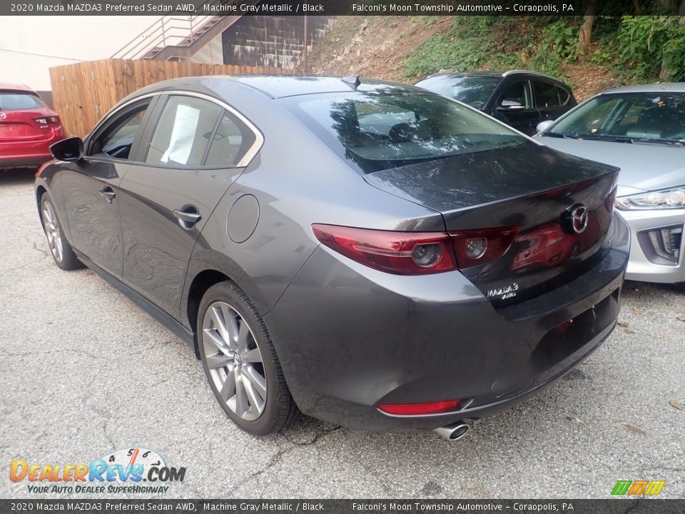 2020 Mazda MAZDA3 Preferred Sedan AWD Machine Gray Metallic / Black Photo #2