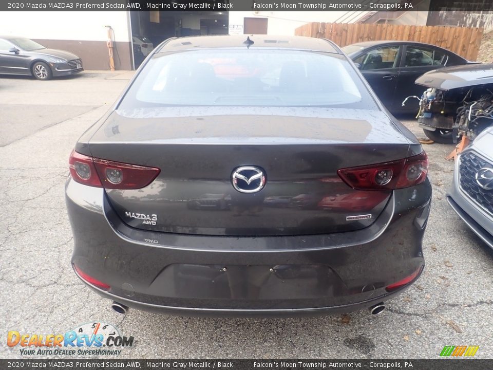 2020 Mazda MAZDA3 Preferred Sedan AWD Machine Gray Metallic / Black Photo #3