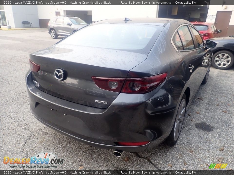 2020 Mazda MAZDA3 Preferred Sedan AWD Machine Gray Metallic / Black Photo #4
