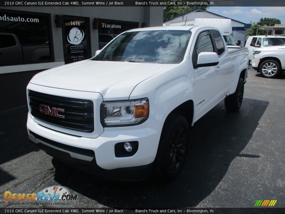 2019 GMC Canyon SLE Extended Cab 4WD Summit White / Jet Black Photo #2