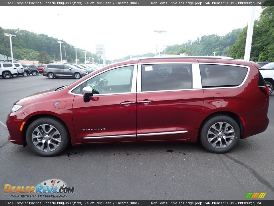 Velvet Red Pearl 2023 Chrysler Pacifica Pinnacle Plug-In Hybrid Photo #2