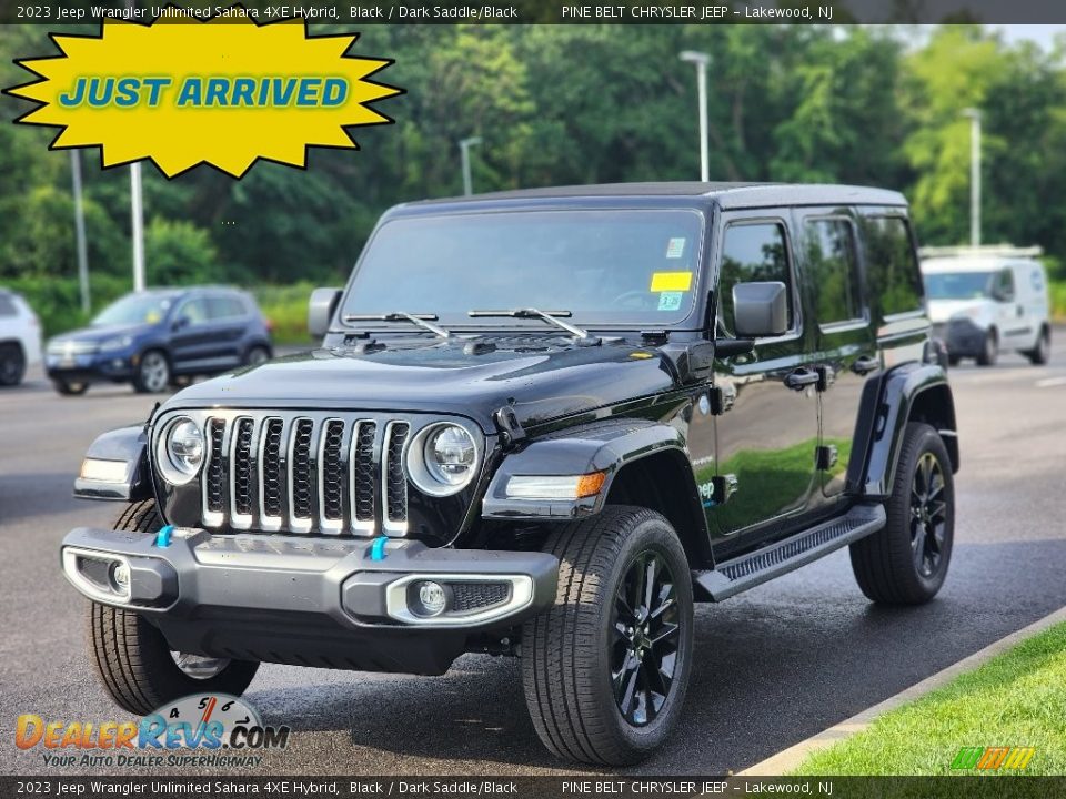 2023 Jeep Wrangler Unlimited Sahara 4XE Hybrid Black / Dark Saddle/Black Photo #1