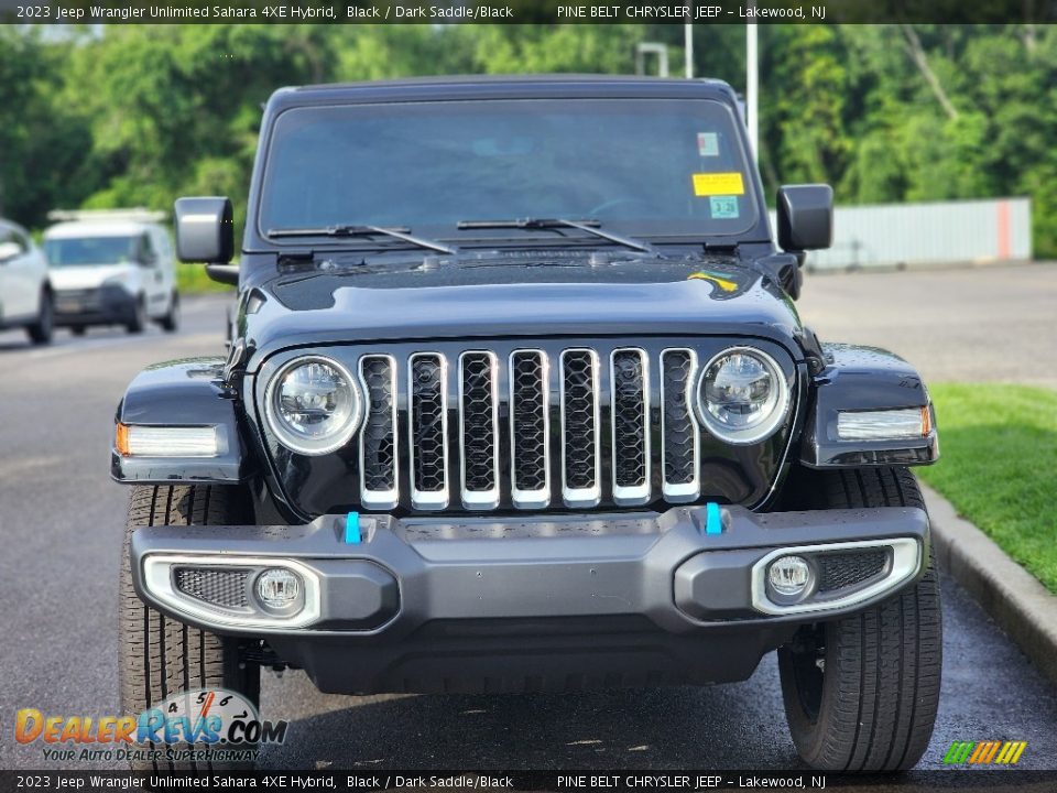 2023 Jeep Wrangler Unlimited Sahara 4XE Hybrid Black / Dark Saddle/Black Photo #2