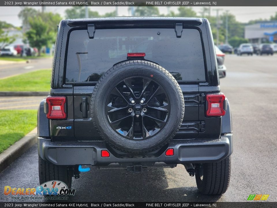2023 Jeep Wrangler Unlimited Sahara 4XE Hybrid Black / Dark Saddle/Black Photo #4