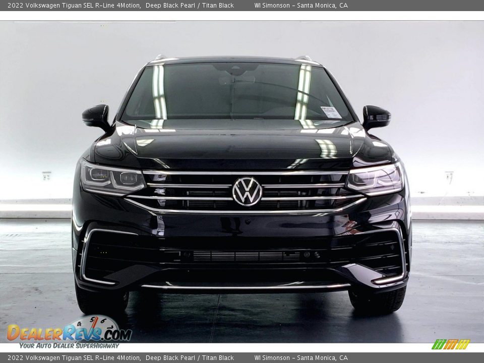 2022 Volkswagen Tiguan SEL R-Line 4Motion Deep Black Pearl / Titan Black Photo #2