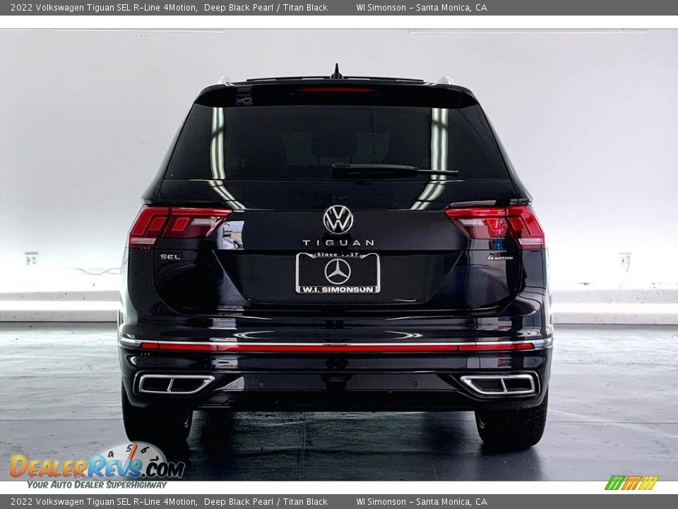 2022 Volkswagen Tiguan SEL R-Line 4Motion Deep Black Pearl / Titan Black Photo #3