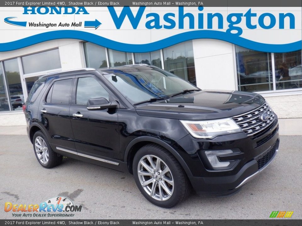 2017 Ford Explorer Limited 4WD Shadow Black / Ebony Black Photo #1