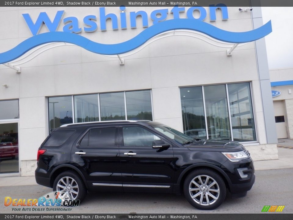 2017 Ford Explorer Limited 4WD Shadow Black / Ebony Black Photo #2