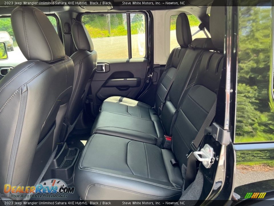 Rear Seat of 2023 Jeep Wrangler Unlimited Sahara 4XE Hybrid Photo #14