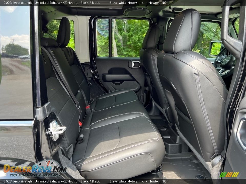 Rear Seat of 2023 Jeep Wrangler Unlimited Sahara 4XE Hybrid Photo #18