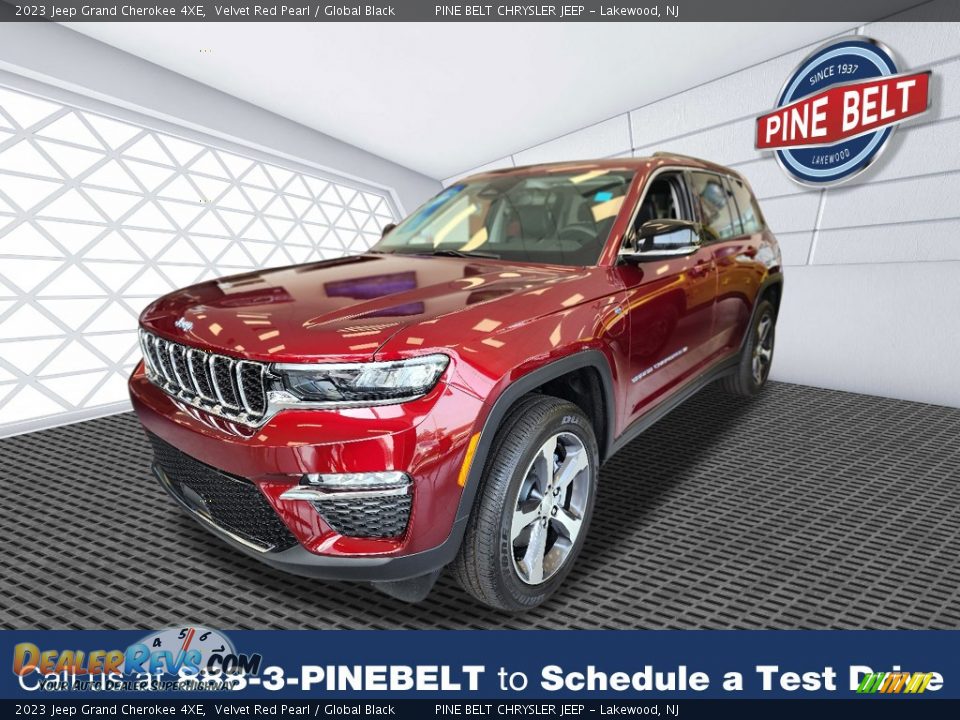 2023 Jeep Grand Cherokee 4XE Velvet Red Pearl / Global Black Photo #1