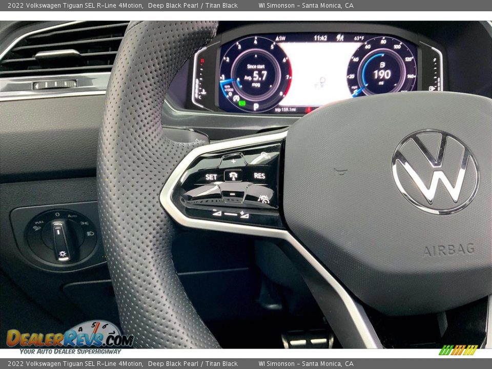 2022 Volkswagen Tiguan SEL R-Line 4Motion Steering Wheel Photo #21