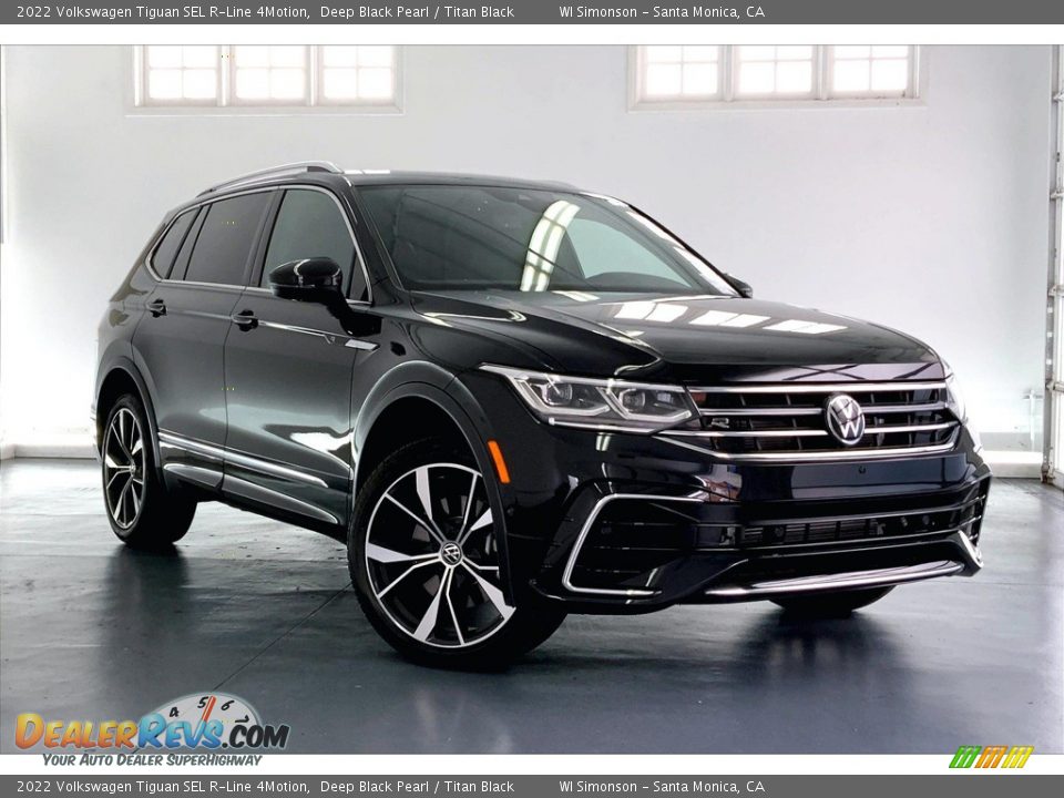 Deep Black Pearl 2022 Volkswagen Tiguan SEL R-Line 4Motion Photo #34