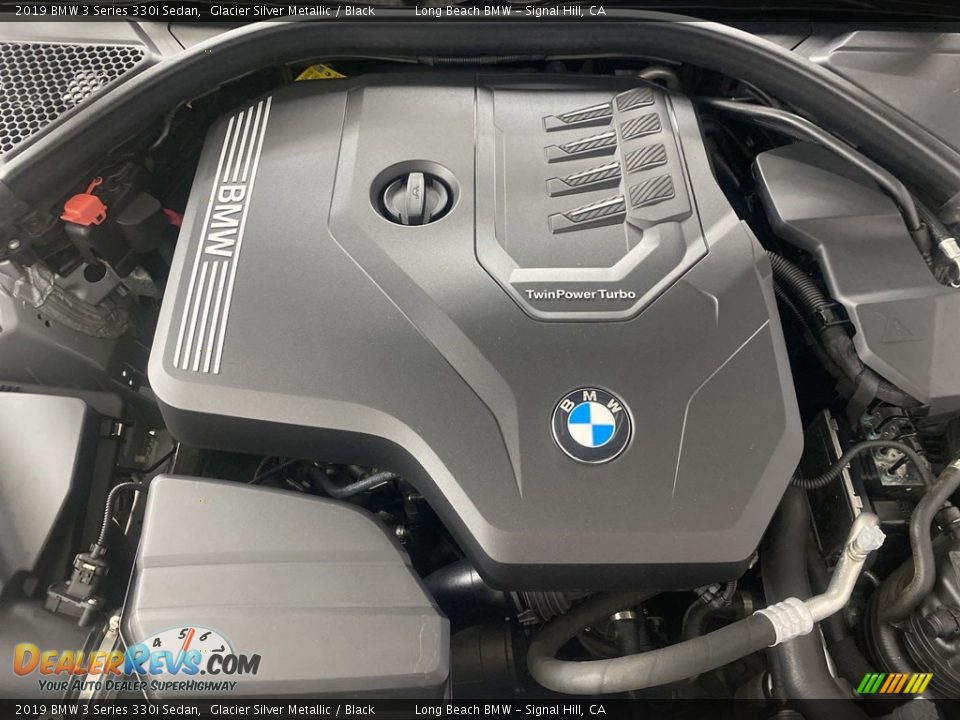 2019 BMW 3 Series 330i Sedan Glacier Silver Metallic / Black Photo #11