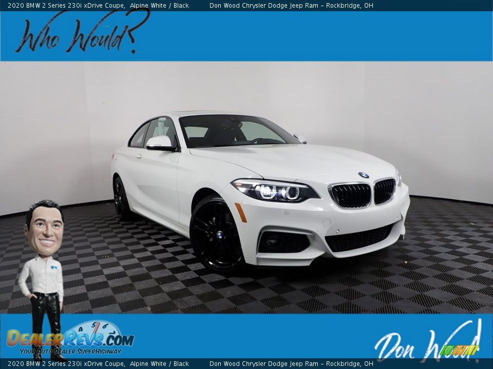 2020 BMW 2 Series 230i xDrive Coupe Alpine White / Black Photo #1