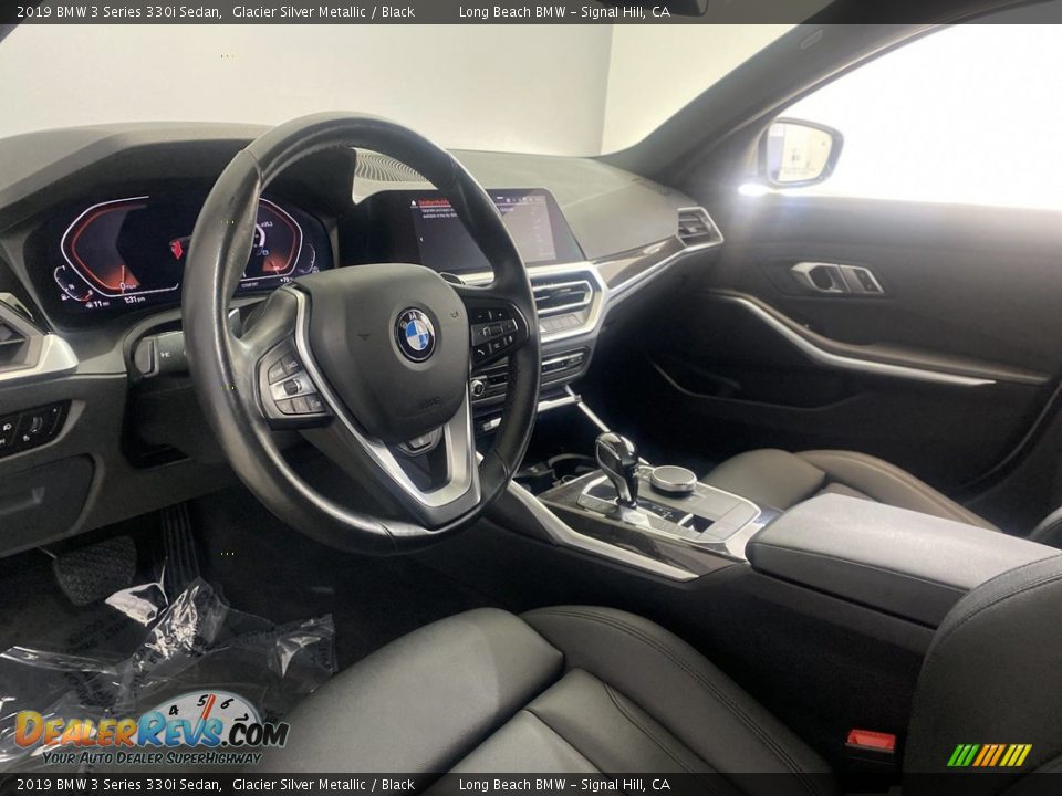 2019 BMW 3 Series 330i Sedan Glacier Silver Metallic / Black Photo #15