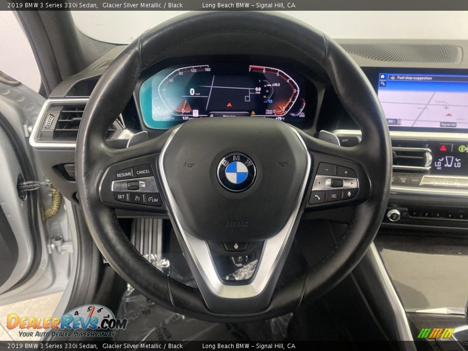 2019 BMW 3 Series 330i Sedan Glacier Silver Metallic / Black Photo #17