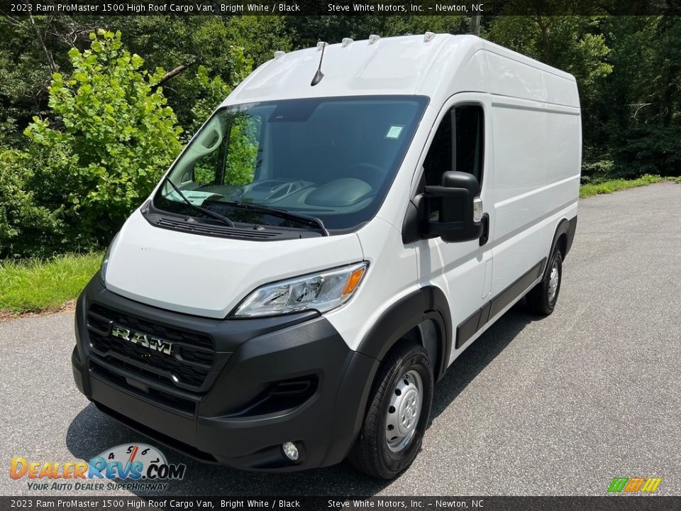 2023 Ram ProMaster 1500 High Roof Cargo Van Bright White / Black Photo #2