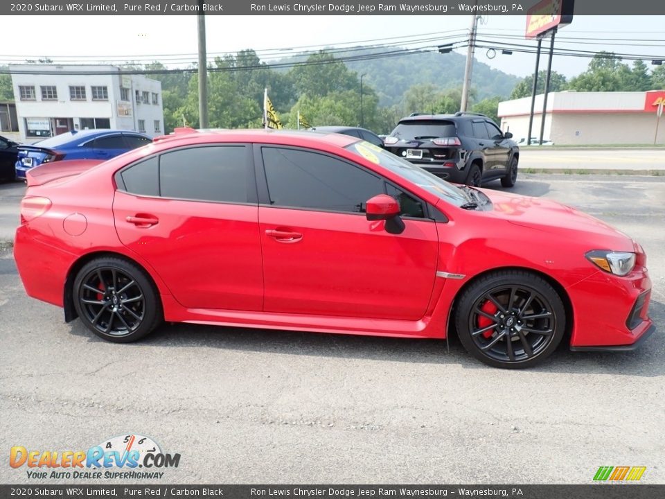 2020 Subaru WRX Limited Pure Red / Carbon Black Photo #7