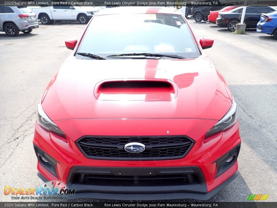 2020 Subaru WRX Limited Pure Red / Carbon Black Photo #9