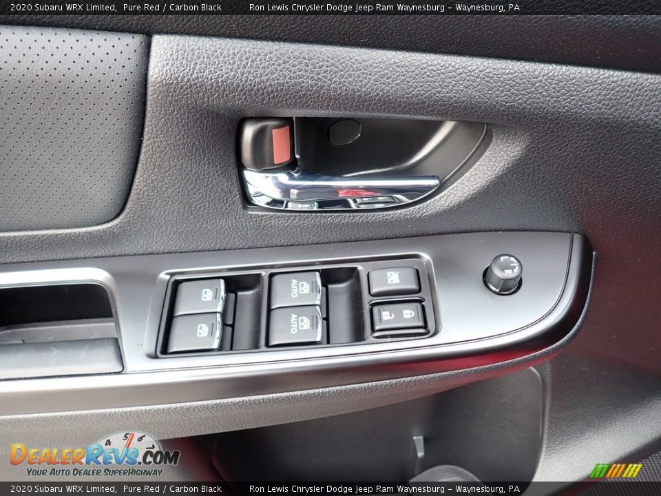 2020 Subaru WRX Limited Pure Red / Carbon Black Photo #14