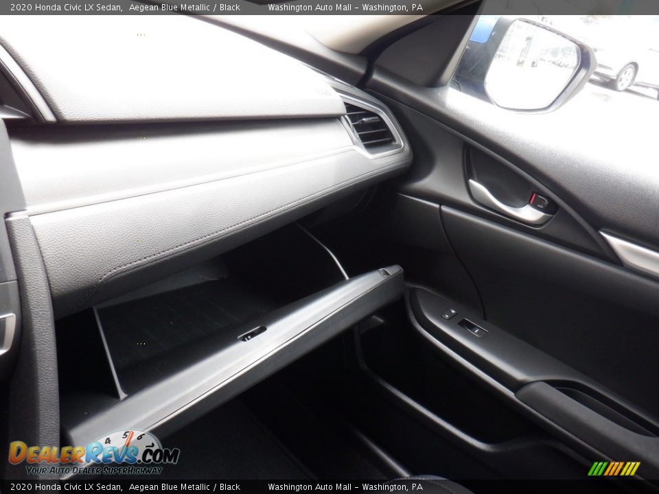 2020 Honda Civic LX Sedan Aegean Blue Metallic / Black Photo #20