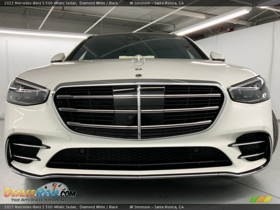 2023 Mercedes-Benz S 500 4Matic Sedan Diamond White / Black Photo #8