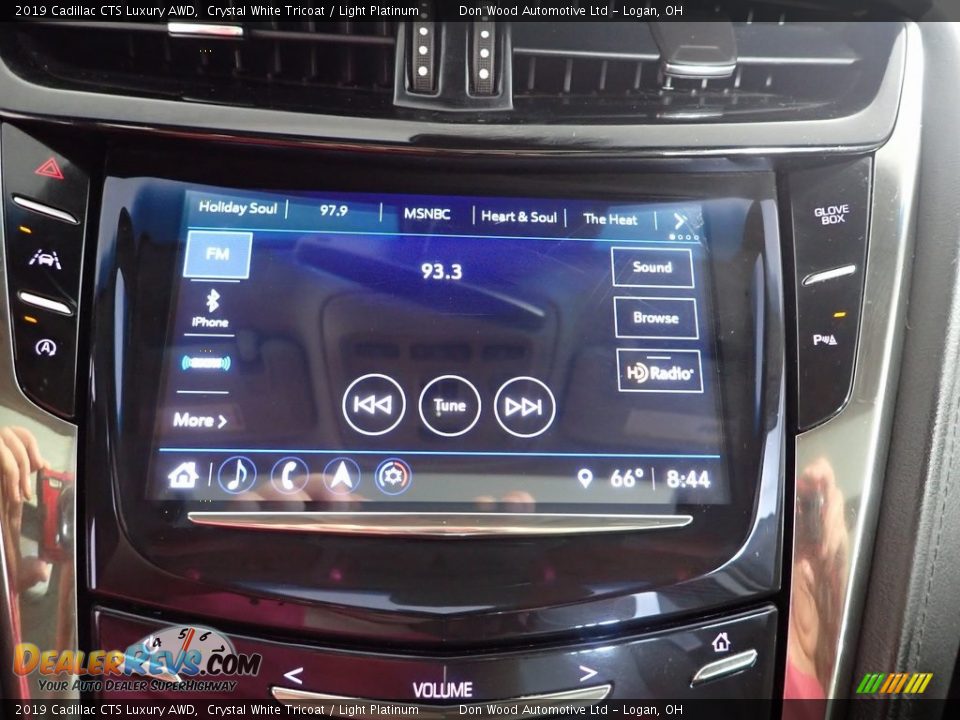 2019 Cadillac CTS Luxury AWD Crystal White Tricoat / Light Platinum Photo #3