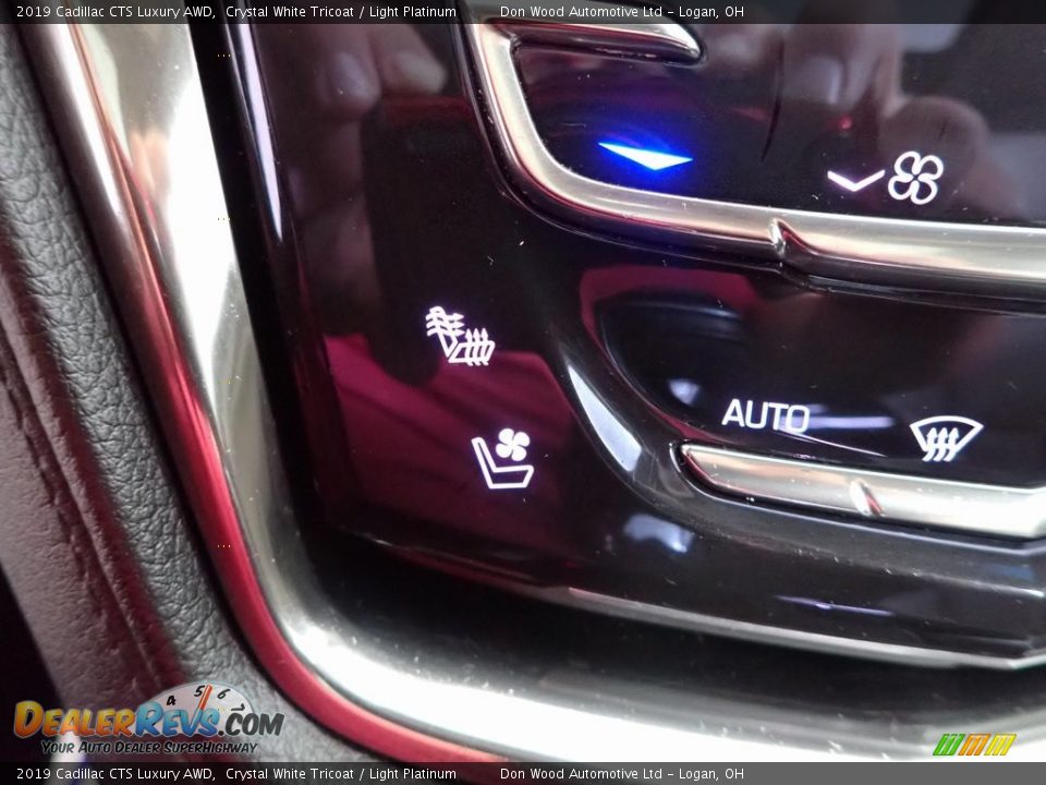 2019 Cadillac CTS Luxury AWD Crystal White Tricoat / Light Platinum Photo #4