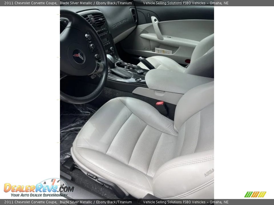 Ebony Black/Titanium Interior - 2011 Chevrolet Corvette Coupe Photo #2