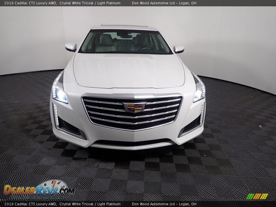 2019 Cadillac CTS Luxury AWD Crystal White Tricoat / Light Platinum Photo #7
