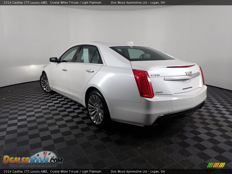 2019 Cadillac CTS Luxury AWD Crystal White Tricoat / Light Platinum Photo #9