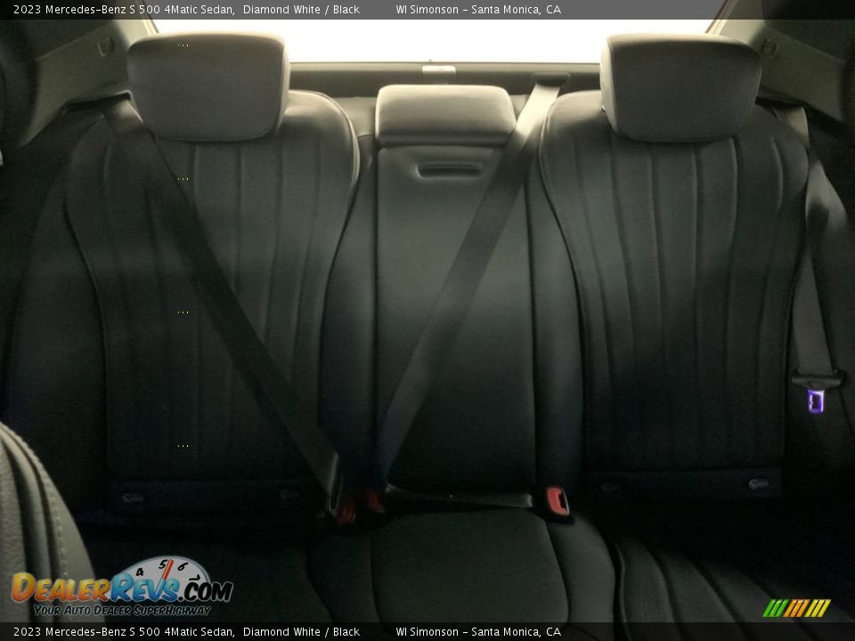 Rear Seat of 2023 Mercedes-Benz S 500 4Matic Sedan Photo #17