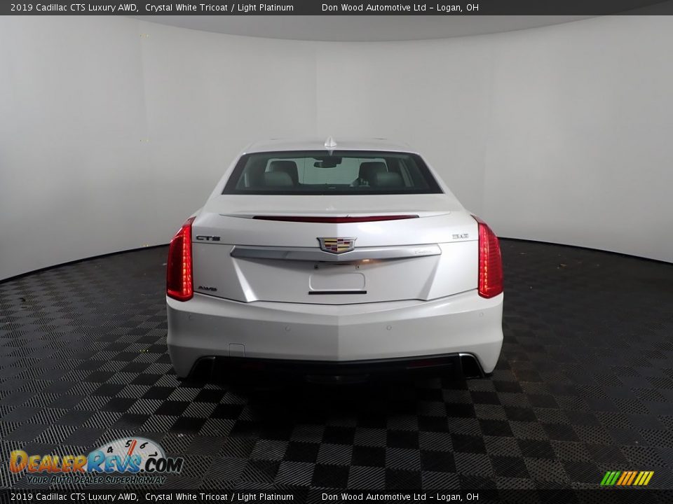 2019 Cadillac CTS Luxury AWD Crystal White Tricoat / Light Platinum Photo #10