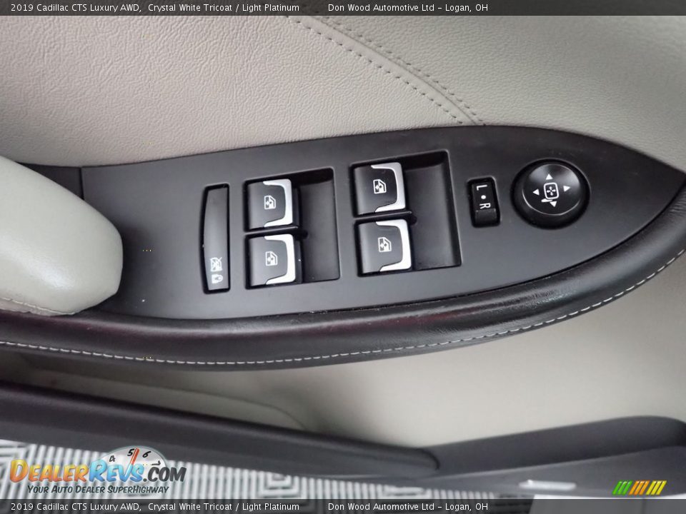 2019 Cadillac CTS Luxury AWD Crystal White Tricoat / Light Platinum Photo #14