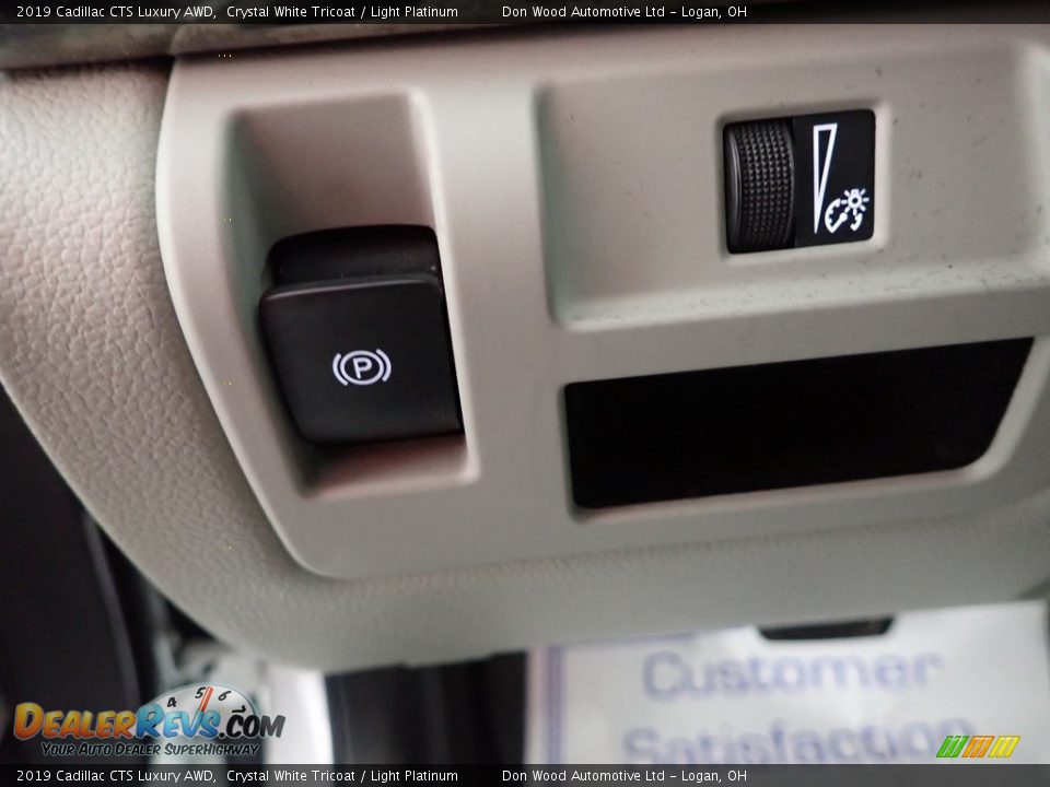 2019 Cadillac CTS Luxury AWD Crystal White Tricoat / Light Platinum Photo #18