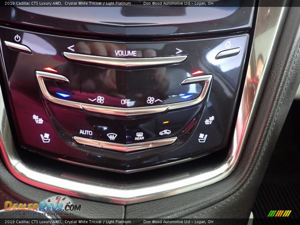 2019 Cadillac CTS Luxury AWD Crystal White Tricoat / Light Platinum Photo #22