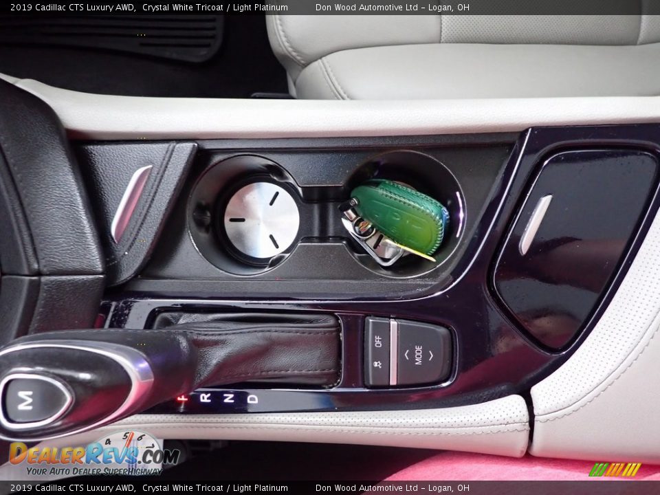 2019 Cadillac CTS Luxury AWD Crystal White Tricoat / Light Platinum Photo #23