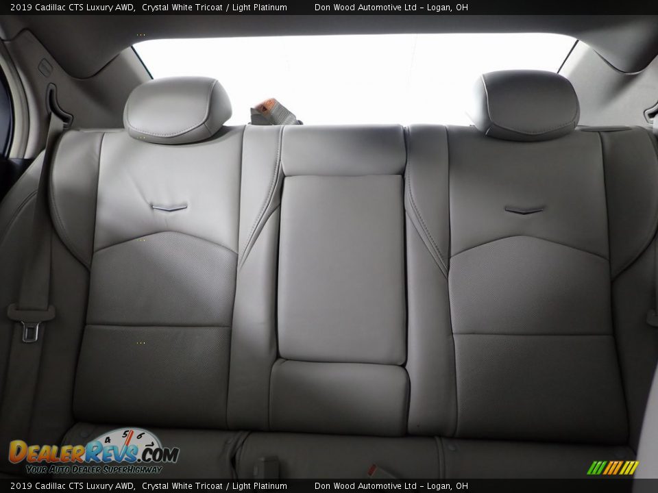 2019 Cadillac CTS Luxury AWD Crystal White Tricoat / Light Platinum Photo #25