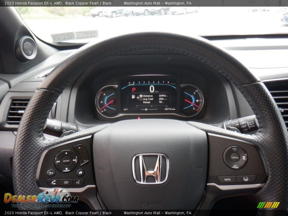2020 Honda Passport EX-L AWD Black Copper Pearl / Black Photo #26