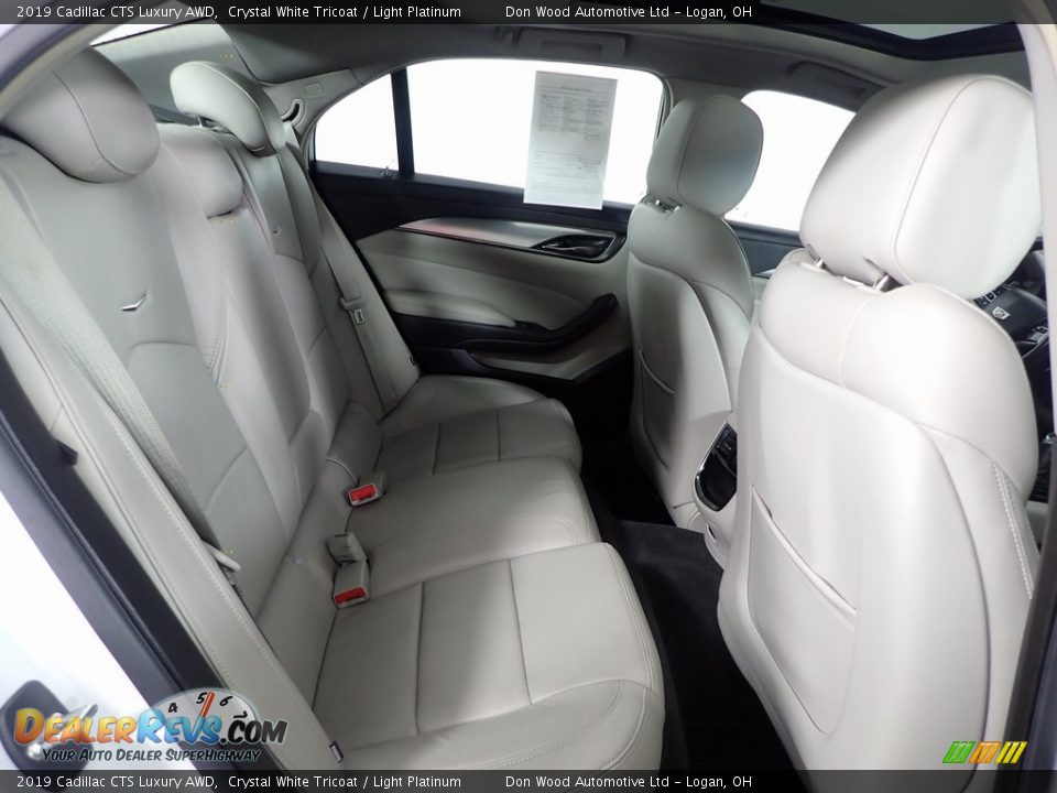 2019 Cadillac CTS Luxury AWD Crystal White Tricoat / Light Platinum Photo #32