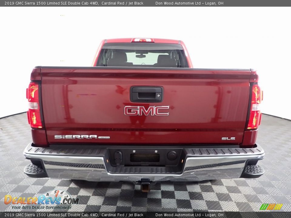 2019 GMC Sierra 1500 Limited SLE Double Cab 4WD Cardinal Red / Jet Black Photo #8
