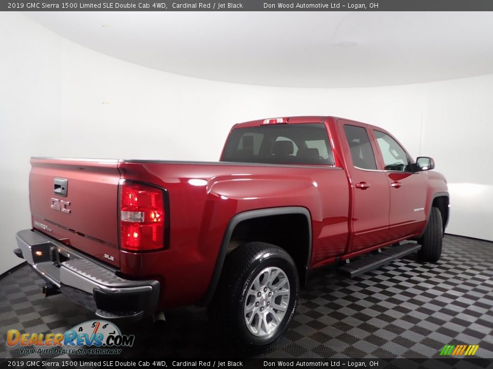 2019 GMC Sierra 1500 Limited SLE Double Cab 4WD Cardinal Red / Jet Black Photo #10