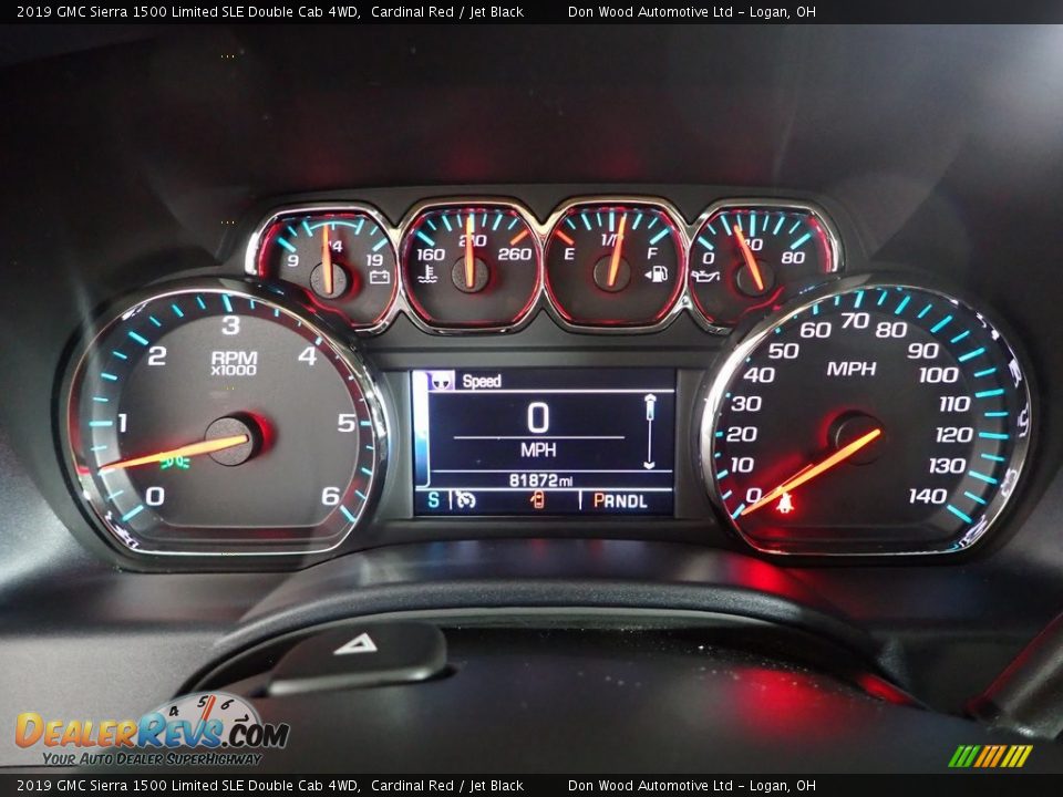 2019 GMC Sierra 1500 Limited SLE Double Cab 4WD Gauges Photo #18