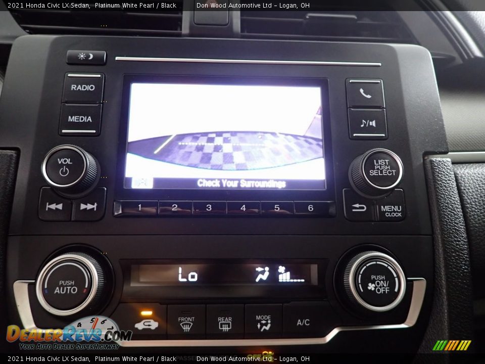 2021 Honda Civic LX Sedan Platinum White Pearl / Black Photo #3