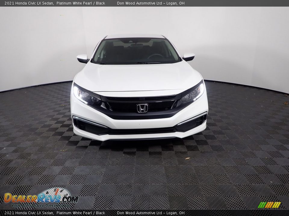 2021 Honda Civic LX Sedan Platinum White Pearl / Black Photo #4